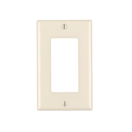 Leviton Leviton Decora Almond 1 gang Thermoset Plastic Decorator Wall Plate 10 pk 80401-TMP